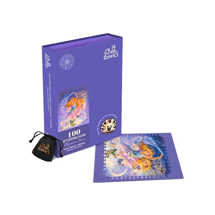 Деревянные пазлы DAVICI «Знак зодиака. Близнецы» — картинка 7