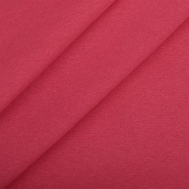 Ткань трикотаж Рибана с лайкрой, 3 м, ширина 80-90 см, 215 г/м2, опененд, цвет: ярко-розовый, TBY — картинка 4