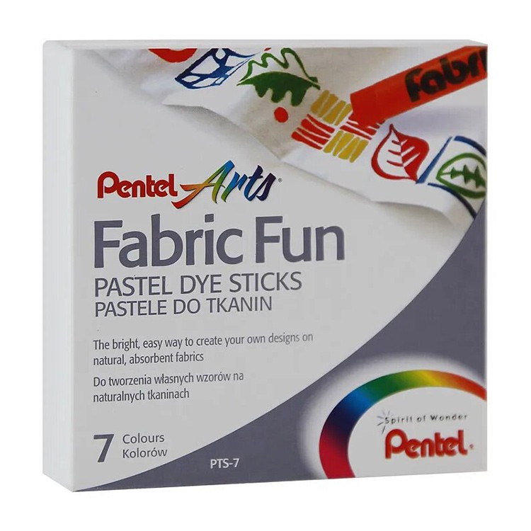 Пастель для ткани «Fabric Fun», 7 цв., PENTEL — картинка 2