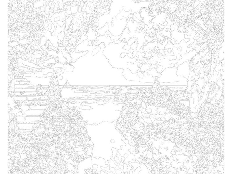 Картина по номерам «Тропинка к морю» — картинка 3