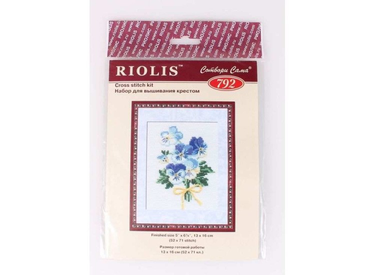 Набор для вышивания «Анютины глазки» — картинка 2