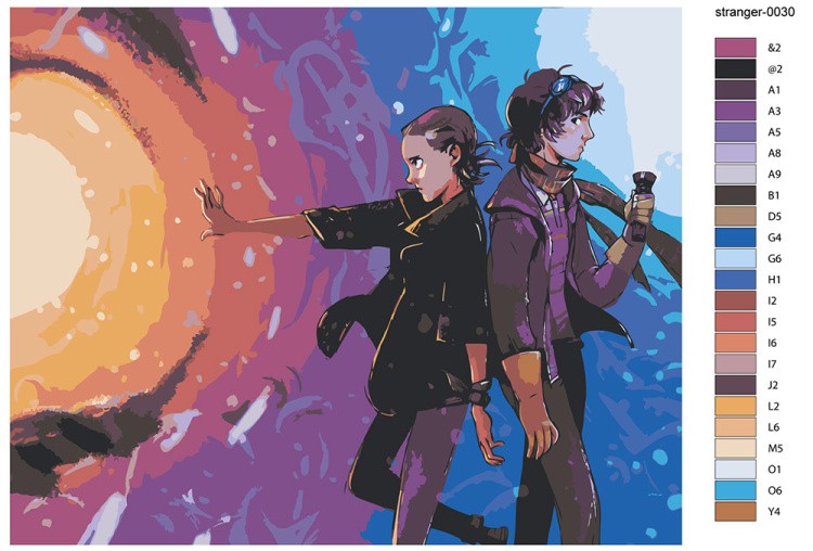 Картина по номерам «Очень странные дела ОСД: Майк и 11 арт» — картинка 2