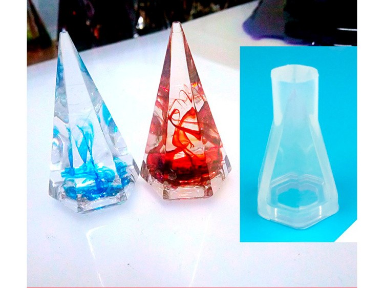 Форма силиконовая Кристалл пирамида, Resin Pro — картинка 3