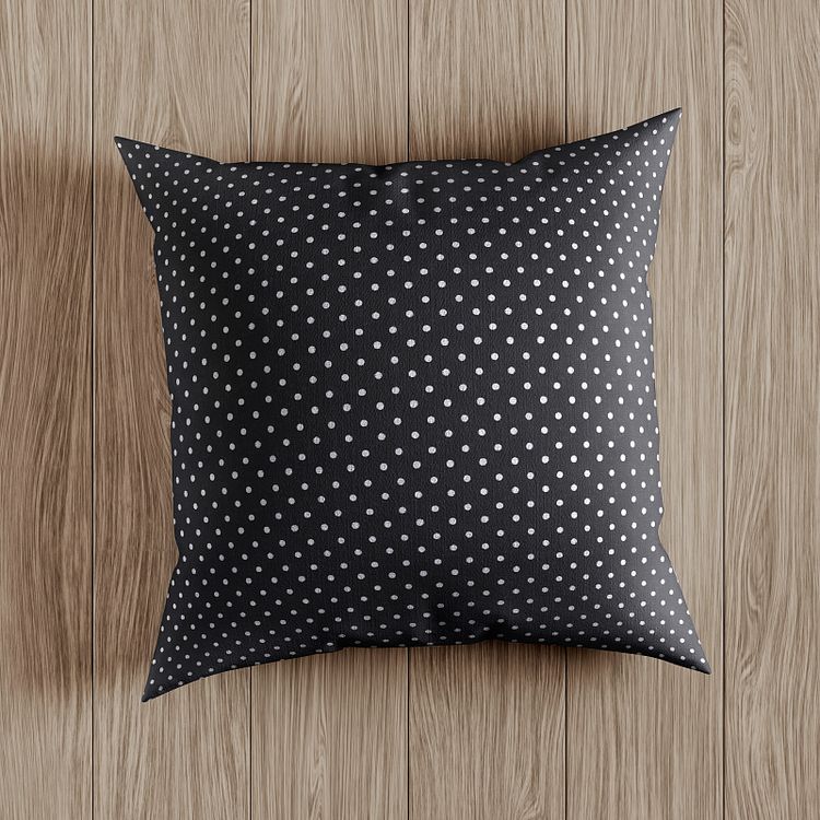 Ткань лен, 140 г/м², 30% лен, 70% хлопок, 3 м, ширина 150 см, цвет: черный, принт, TBY — картинка 7