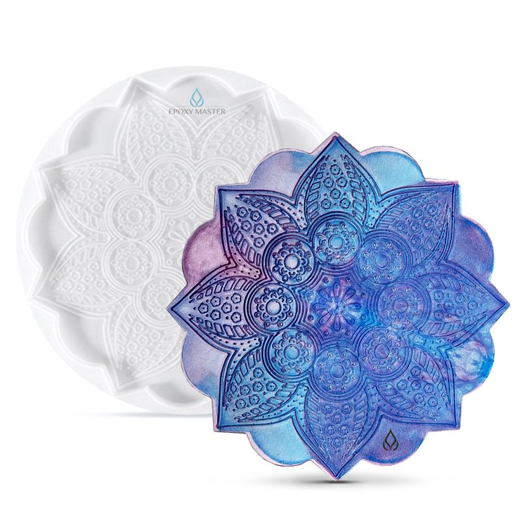 Силиконовый молд - Круг мандала, d 20см — картинка 2