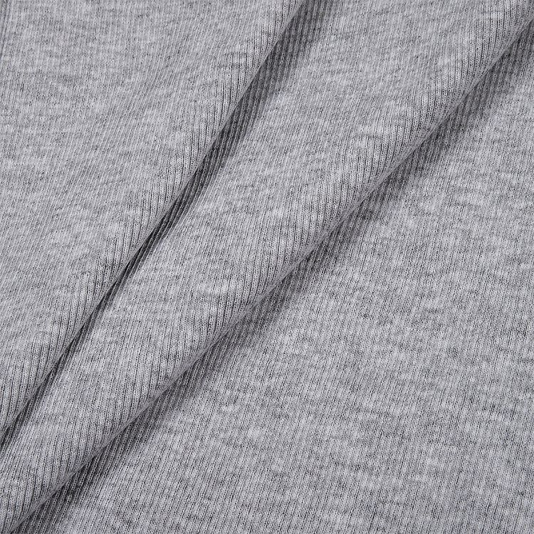 Ткань трикотаж Кашкорсе с лайкрой, 3 м, ширина 120 см, цвет: серый меланж, TBY — картинка 2