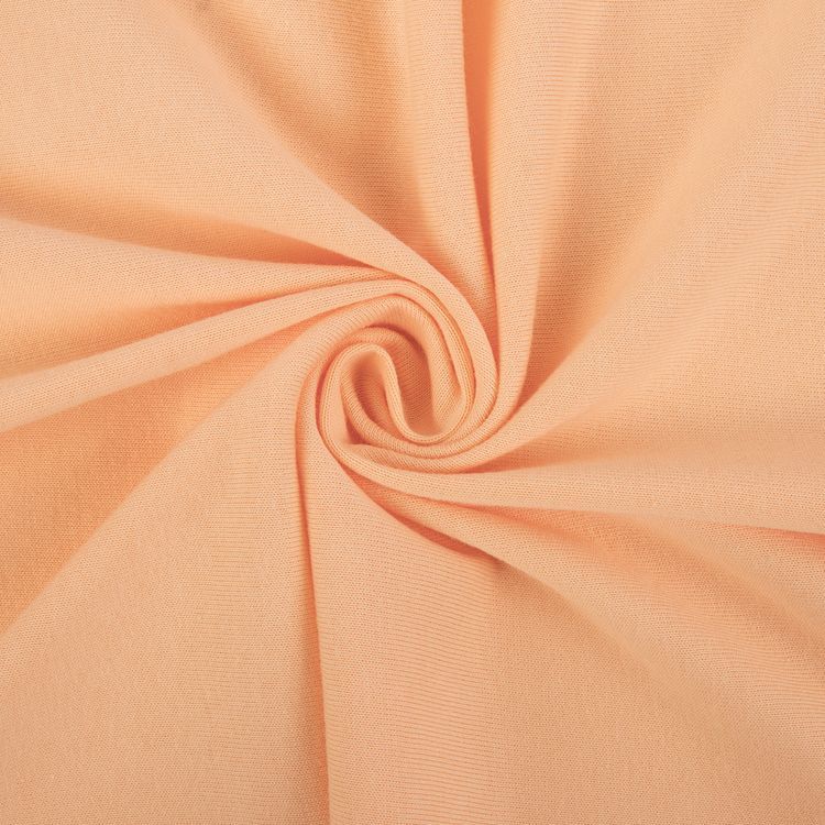 Трикотаж кукольный, 5 м x 165 см, 225 г/м2, 100% хлопок, цвет: №04 светло-персиковый, Peppy — картинка 2