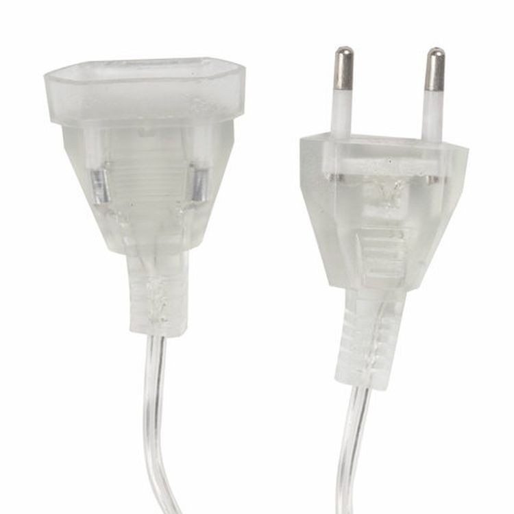 Удлинитель для электрогирлянд 5 м, прозрачный шнур — картинка 4