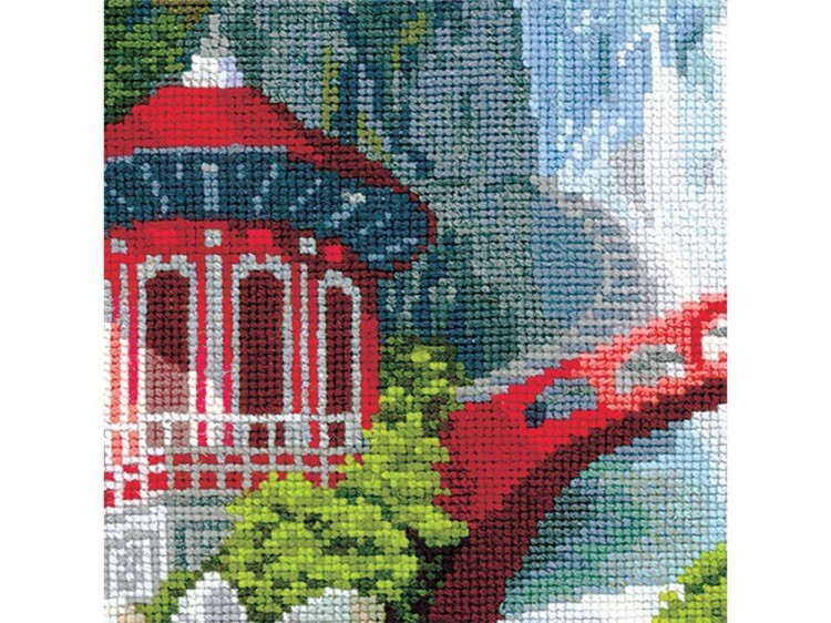 Набор для вышивания «Водопад и пагода» — картинка 3