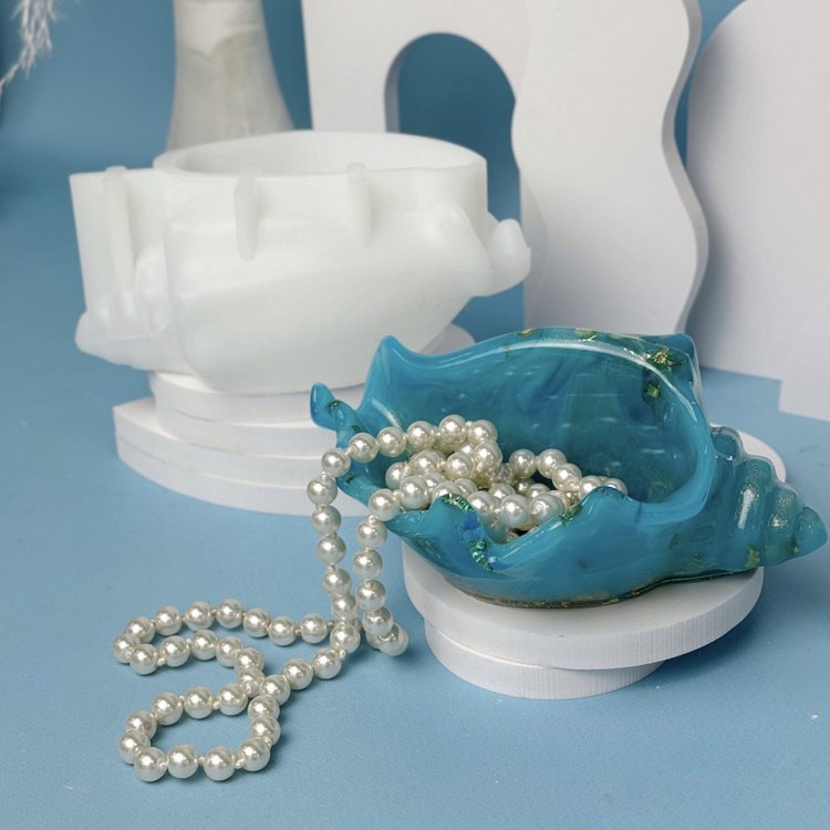 Силиконовый молд - Ракушка №2, 15x6,3см, 1 шт. — картинка 3