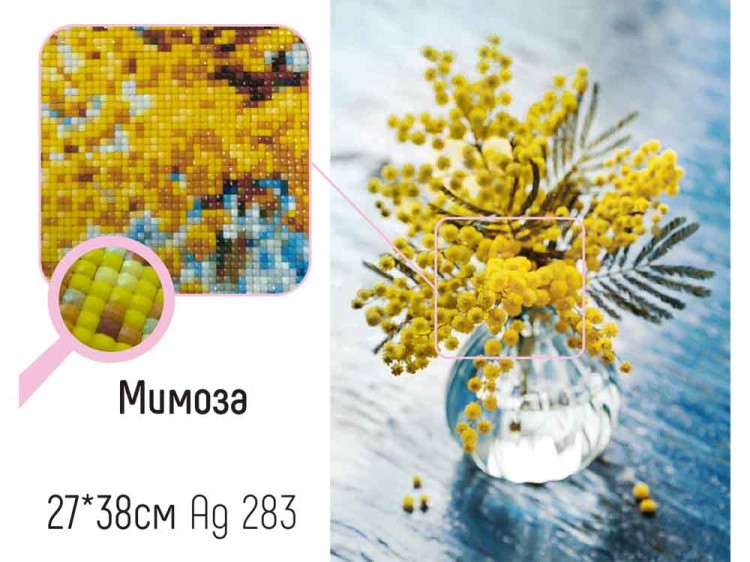 Алмазная вышивка «Мимоза» — картинка 2