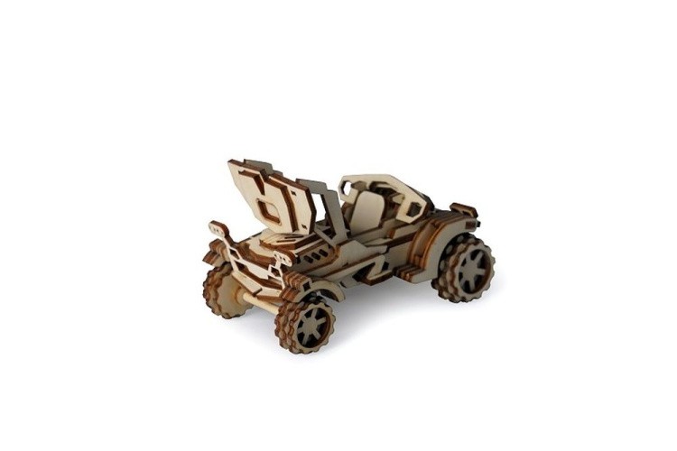 Конструктор из дерева Lemmo автомобиль Скорпион, 74 детали — картинка 2