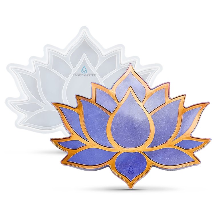 Силиконовый молд Лотос, 16х13 см — картинка 2