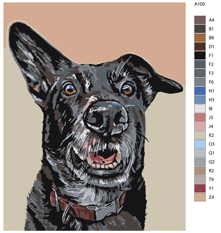 Картина по номерам «Дружок» — картинка 2