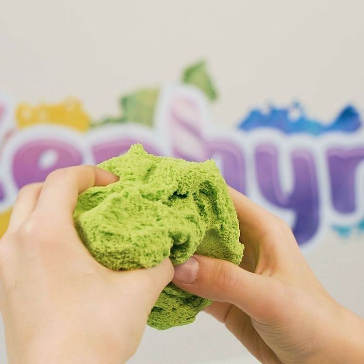 Кинетический пластилин Лепа «Zephyr» зеленый 0,3 кг (Дой-пак) — картинка 4