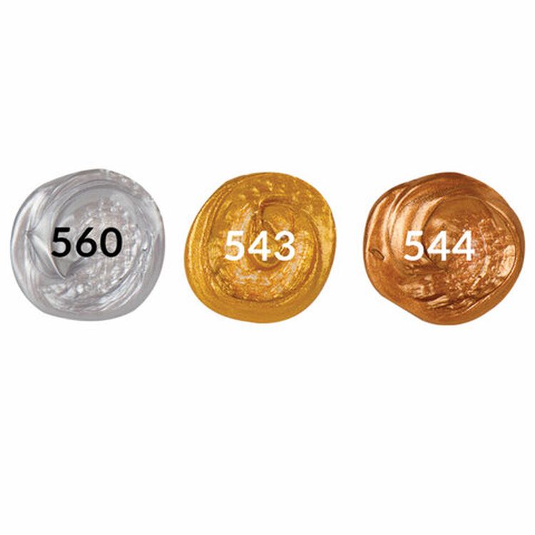 Краски акриловые художественные BRAUBERG ART CLASSIC, набор 3 шт, металлик, в банках 22 мл — картинка 6