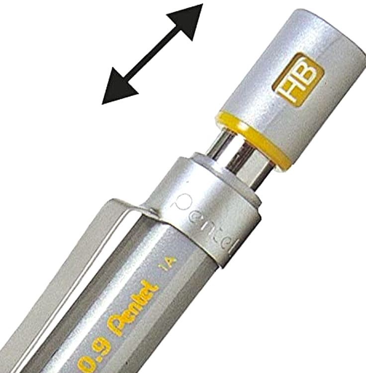 Карандаш Graphgear 500 автоматический профессиональный, 0,9 мм, НВ, Pentel — картинка 2