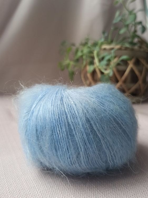 Пряжа Камтекс Мохер Голд (015), голубой, 5 шт. по 50 г — картинка 3