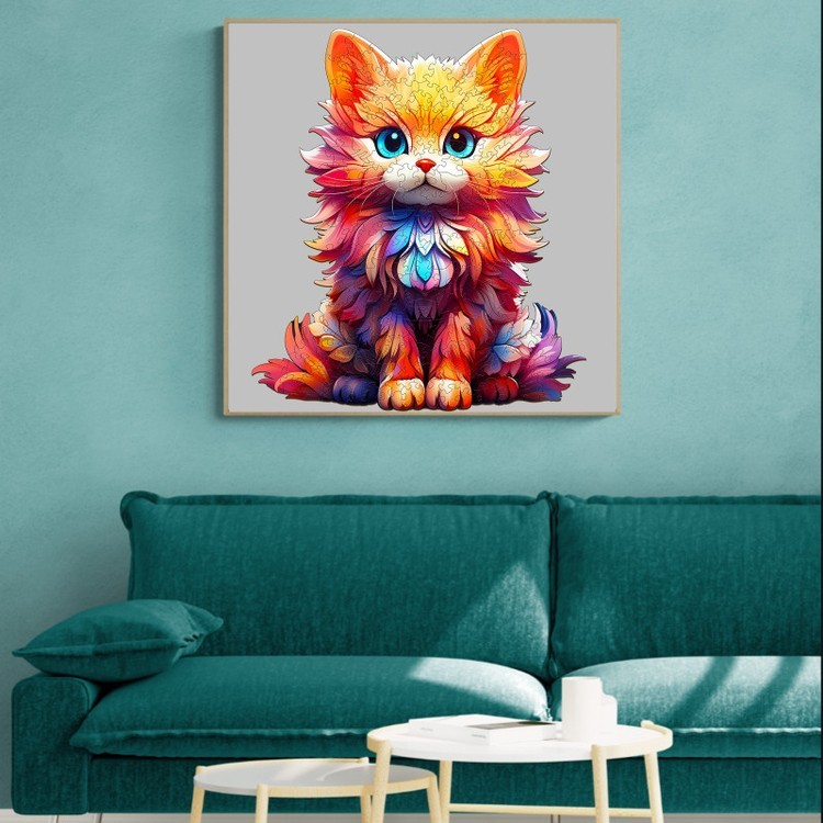 Деревянные пазлы «Рыжий пушистик L», Woodbests — картинка 8