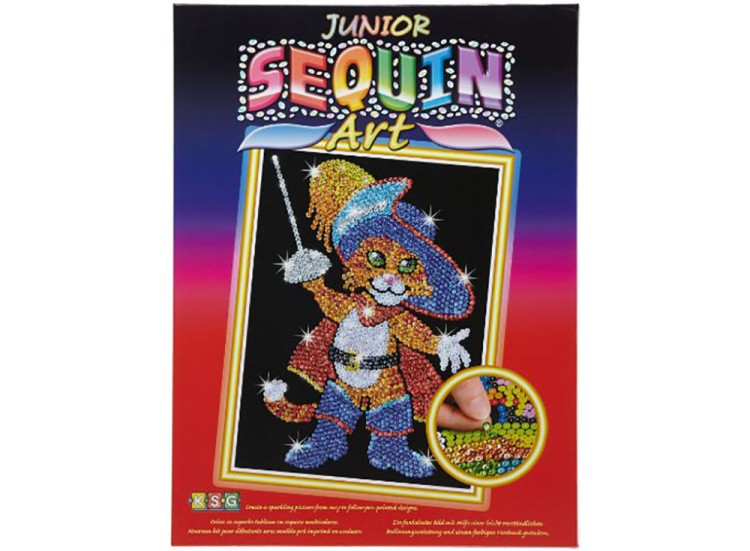 Мозаика из пайеток «Кот в сапогах» — картинка 2