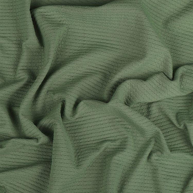 Ткань трикотажная Бифлекс жатка, 6 м, ширина 150 см, 240 г/м², цвет: 12 оливковый, TBY — картинка 2