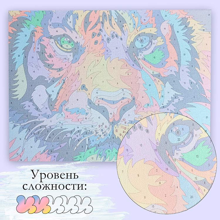 Картина по номерам «Глазами тигра» — картинка 2