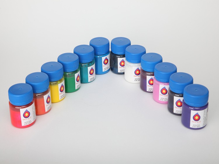 Краска для эбру коричневая 30 мл, Эбру-Профи — картинка 2