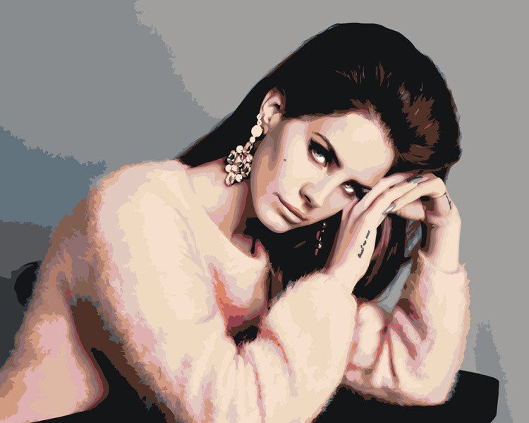 Картина по номерам «Lana Del Rey Лана Дель Рей 10»