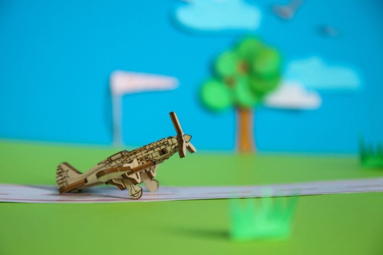 Конструктор из дерева «Самолет Миг-3», UNIWOOD — картинка 2