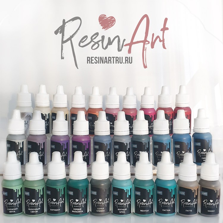 Набор красителей ResinArt (30 цветов) - серия SOFT — картинка 2
