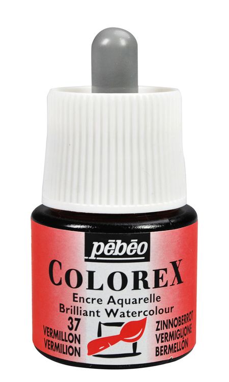 Акварельные чернила Pebeo Colorex (киноварь), 45 мл