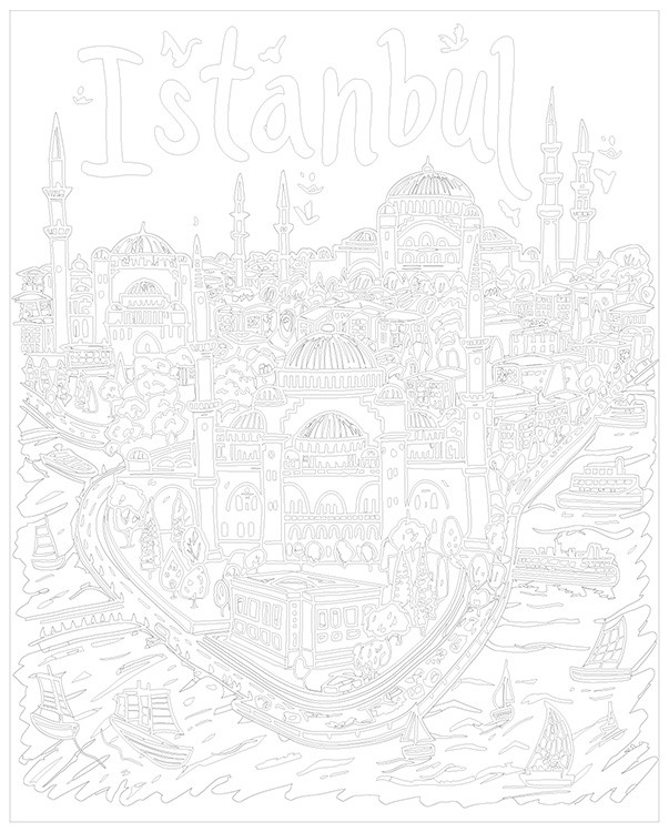 Картина по номерам «Город Стамбул, Турция: мечеть 40x50» — картинка 3