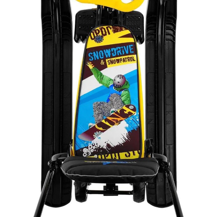 Снегокат детский со спинкой Тимка спорт 6 черный — картинка 10
