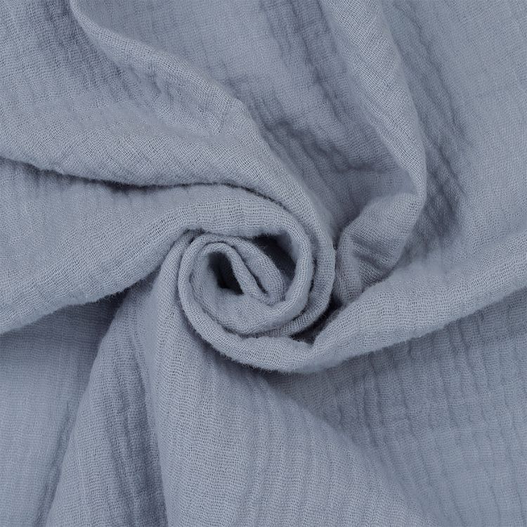 Ткань Муслин, 1 м х 130 см, 125 г/м², цвет: светло-серый, TBY