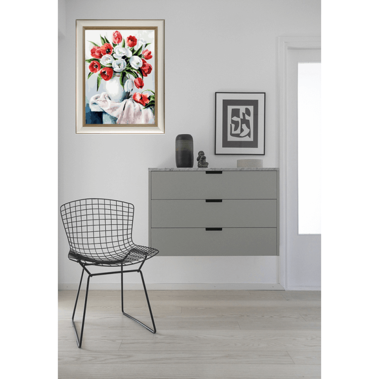 Картина по номерам «Красные и белые» — картинка 7