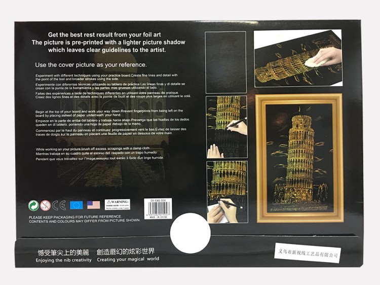 Скретч-набор «Пизанская башня и Тадж-Махал» — картинка 2