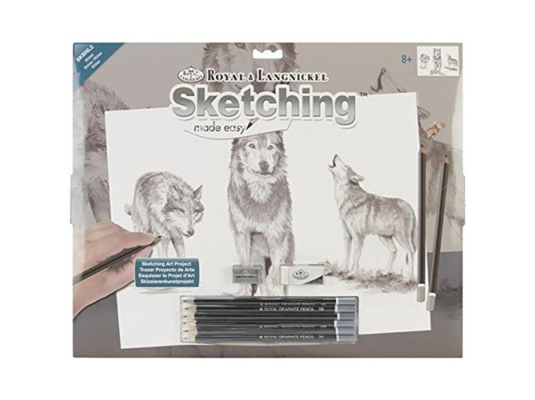 Набор для скетчинга «Волки» — картинка 2
