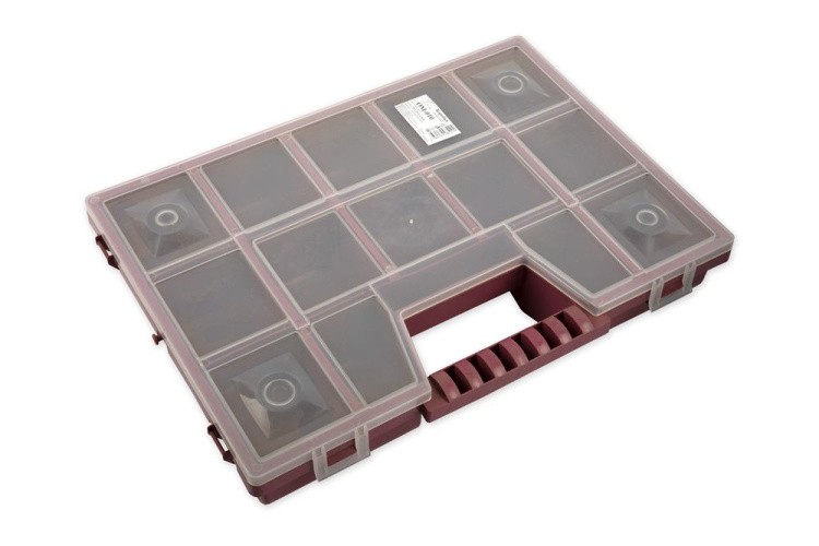 Коробка для швейных принадлежностей, пластик, цвет: бордовый, 35,5x31x6 см, Gamma