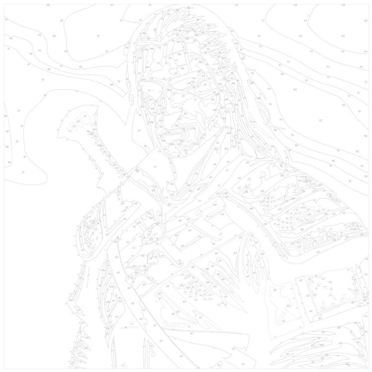 Картина по номерам «Геральт из Ривии» — картинка 3