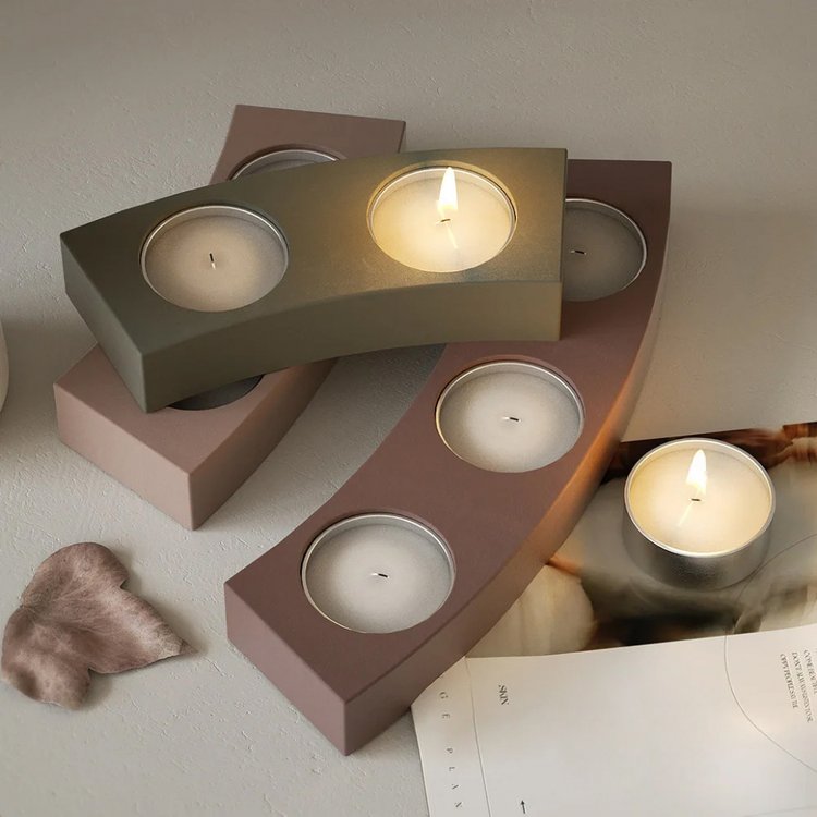 Силиконовый молд - Подсвечник для чайной свечи, 23x6,8см, 1 шт. — картинка 2