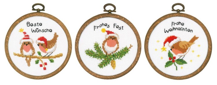 Набор для вышивания «Рождественские птицы»