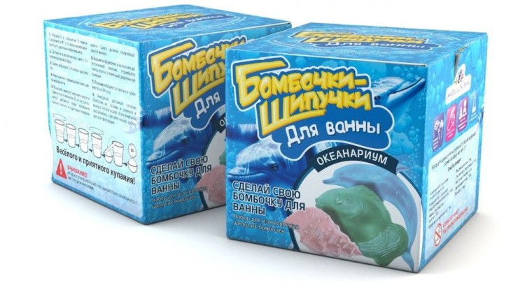 Набор бомбочки-шипучки для ванны «Океанариум» — картинка 2