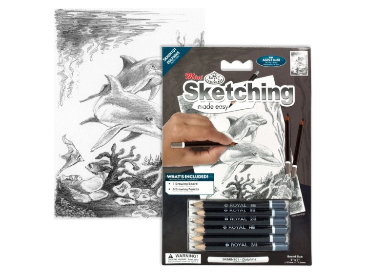 Набор для скетчинга «Дельфины» — картинка 2