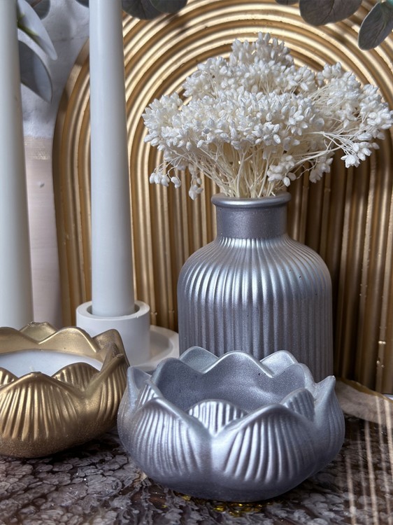 Силиконовый молд - Контейнер/подсвечник цветок, d 9 см, 1 шт. — картинка 5