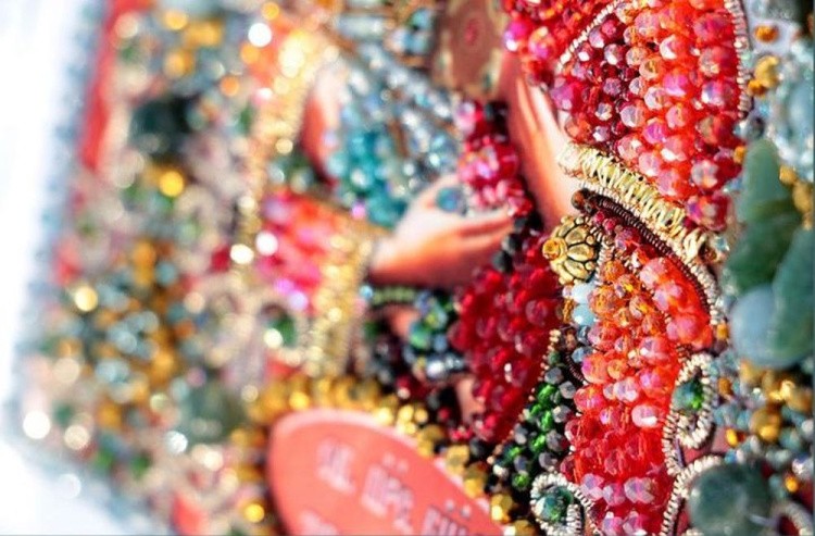 Набор для вышивания хрустальными бусинами «Богородица Троеручица» — картинка 3