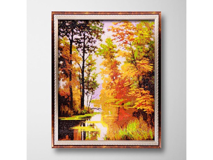 Алмазная вышивка «Золотая осень» — картинка 2