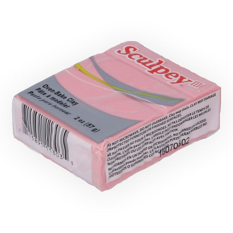 Полимерная глина Sculpey III, цвет: 303 бледно-розовый, 85 г — картинка 2