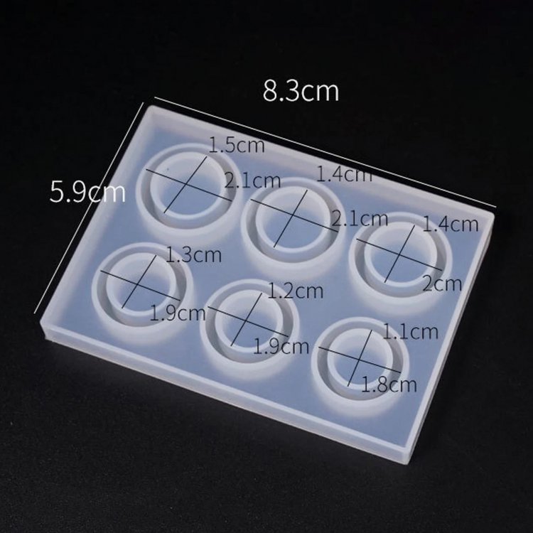 Силиконовый молд - Кольца, набор 2 шт. — картинка 3