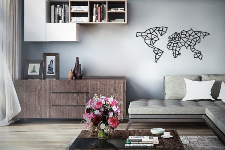 Деревянный интерьерный пазл «Карта Мира», Eco Wood Art — картинка 2