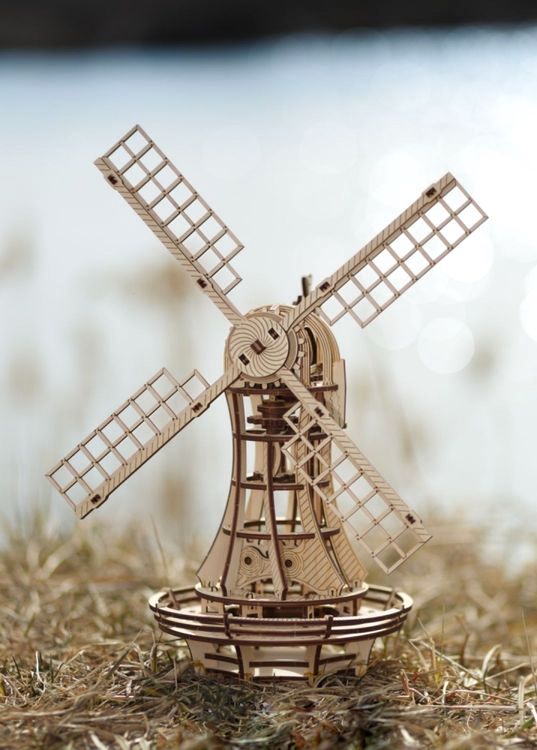 Сборная модель 3D «Ветряная мельница», Eco Wood Art — картинка 7